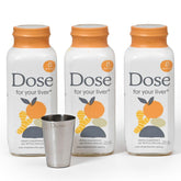 DOSE Liver Cleanse bottle front with organic formula for daily use.