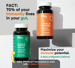 Dose + Remedy immunity bottle label shows vegan non GMO formula