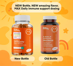 Close-up of Dose + Remedy Immunity Kids gummies with chewy texture.