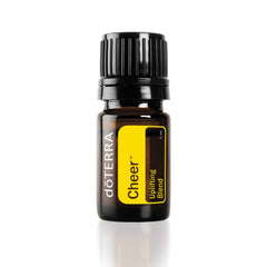 doTERRA Cheer bottle open for an uplifting aroma.