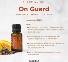 doTERRA On Guard diffuser-use setup for aroma and air quality