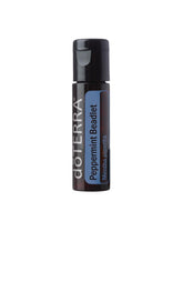 doTERRA Peppermint Beadlet bottle-front shows portable minty essential oil for on-the-go freshness.