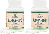 Double Wood Alpha GPC bottle front for daily focus support.