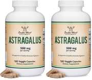 Double Wood Astragalus bottle with 500mg capsules for immune support