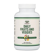 Double Wood Fruits & Veggies Daily Blend bottle for convenient daily nutrition