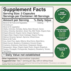 Close-up of Double Wood capsules highlighting vegan, non-GMO daily supplement