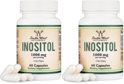 Double Wood Inositol 1000mg bottle for daily women's health routine