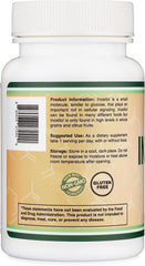 Double Wood Inositol veggie capsules highlight vegetarian-safe ingestion
