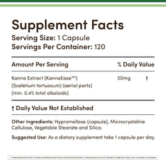 Close-up of Double Wood KannaEase capsules for daily use and mood support.