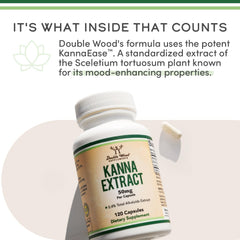 Sealed Double Wood KannaEase bottle indicating safety and freshness.