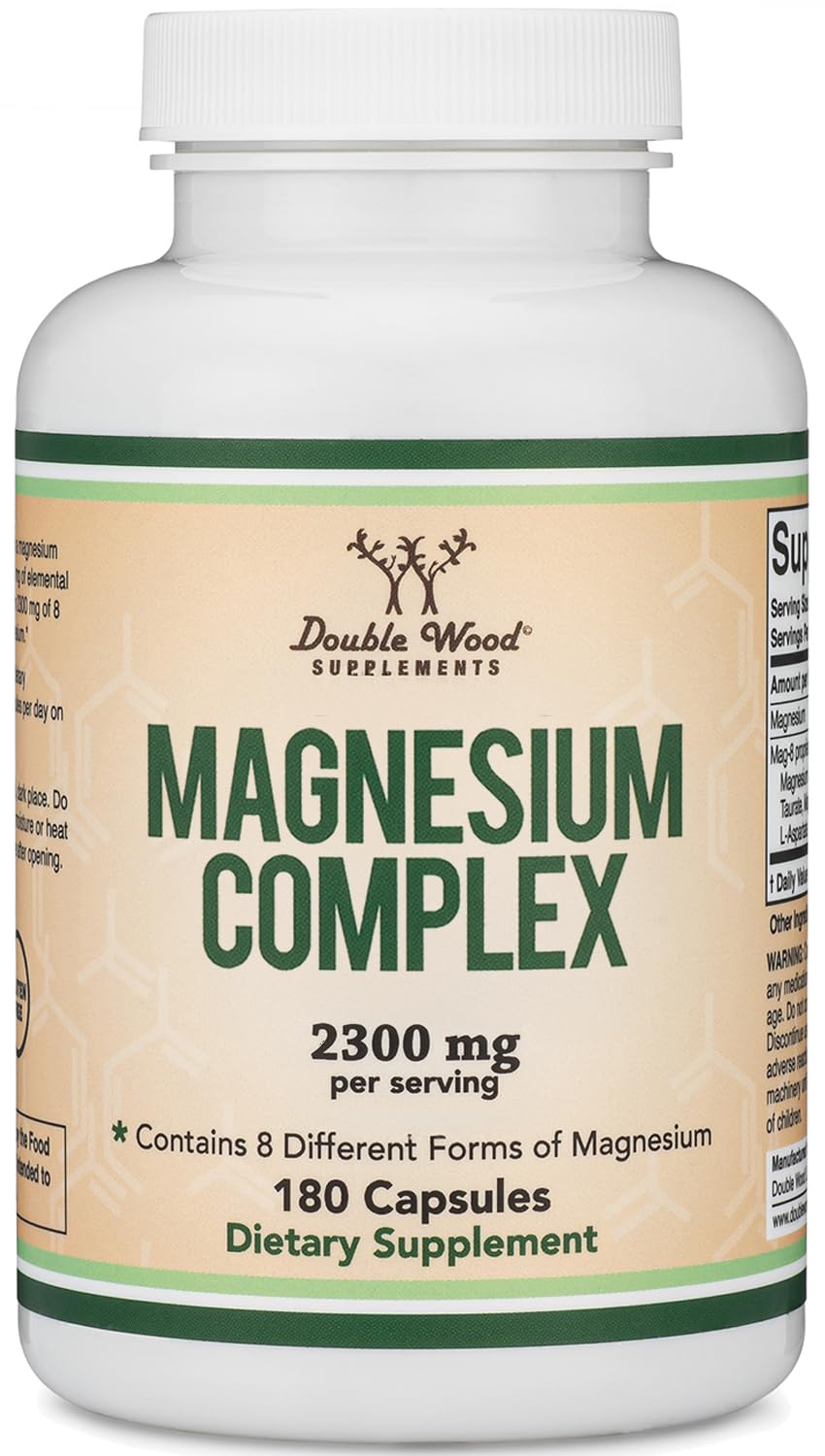 Double Wood MAG-8 bottle for daily magnesium support with eight forms