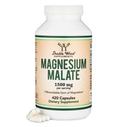 Double Wood Magnesium Malate capsules in bottle support daily wellness