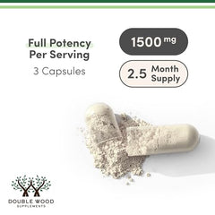 Double Wood Magnesium Taurate ingredients globe image conveys globally sourced quality and purity.