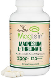 Double Wood Magtein bottle front showing high-absorption magnesium for cognitive support
