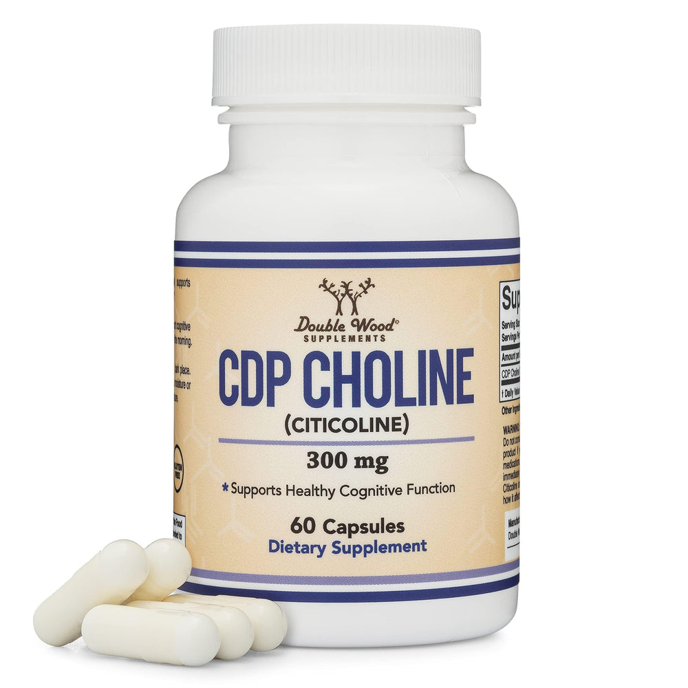 Double Wood CDP Choline bottle front view signals high-quality sourcing and reliability.