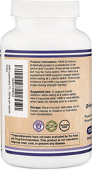 Double Wood HMB packaging indicating non-GMO formulation.