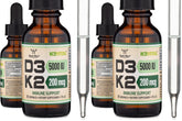 Double Wood Vitamin D3 K2 liquid drops bottle for daily wellness support.