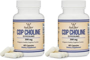 Double Wood CDP Choline bottle showing potent choline source for cognitive support
