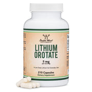 Double Wood Lithium Ootate bottle front for daily mood support.