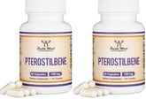 Double Wood Pterostilbene capsules bottle showing potential antioxidant support