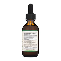 Double Wood Turmeric Drops ingredients panel highlights organic turmeric and botanicals.