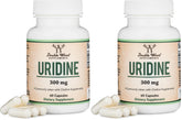 Double Wood Uridine Monophosphate bottle with dosage details for cognitive support.