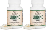 Double Wood Uridine Monophosphate bottle with dosage details for cognitive support.