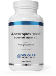 Douglas Laboratories Ascorbplex 1000 tablet close-up with minerals for daily antioxidant support.