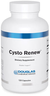 Douglas Laboratories Cysto Renew bottle on a clean surface for bladder support