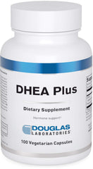 Douglas Laboratories DHEA Plus bottle front, signaling daily immune and energy balance.