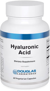Douglas Laboratories Hyaluronic Acid bottle indicating joint and skin support.