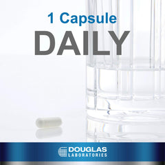 Side-view of Douglas Laboratories L-Serine bottle highlighting 60 capsules