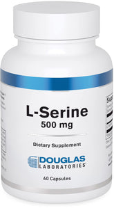 Douglas Laboratories L-Serine capsules on bottle front for amino acid support