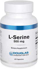 Douglas Laboratories L-Serine capsules on bottle front for amino acid support
