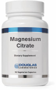 Douglas Laboratories Magnesium Citrate bottle showing 150 mg per capsule for muscle and bone support