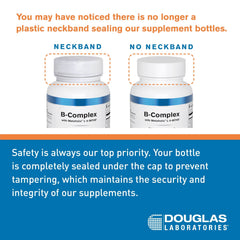 Label close-up of Douglas Laboratories Magnesium Glycinate showing GMO-free formula.