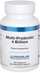 Douglas Laboratories Multi-Probiotic 4 Billion bottle front showing 4B CFUs for GI support