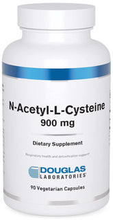 Douglas Laboratories NAC bottle front showing 900 mg capsules for antioxidant support