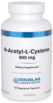 Douglas Laboratories NAC bottle front showing 900 mg capsules for antioxidant support