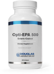 Douglas Laboratories Opti-EPA 500 bottle supports brain and eye health.