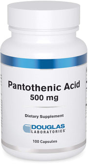 Douglas Laboratories pantothenic acid capsules support daily energy metabolism.