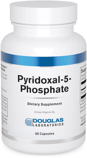 Douglas Laboratories Pyridoxal-5-Phosphate bottle front indicating daily neuro and heart support