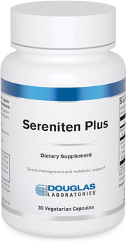 Douglas Laboratories Sereniten Plus bottle front view promoting stress support and sleep balance