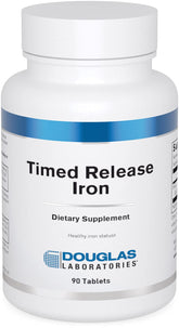Douglas Laboratories Timed Released Iron bottle with label for steady release