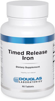 Douglas Laboratories Timed Released Iron bottle with label for steady release