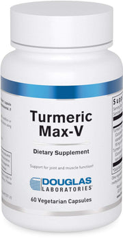 Douglas Laboratories Turmeric Max-V bottle front view showing standardized curcumin for joints