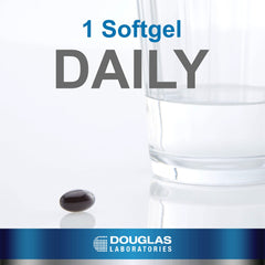 Label close-up of Ubiquinol-QH showing reduced CoQ10 form for absorption.