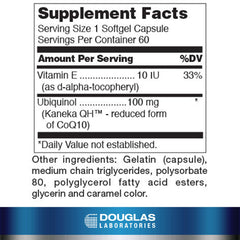 Ubiquinol-QH softgels ready for daily supplementation.