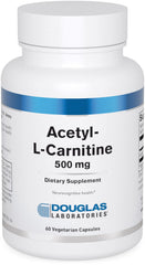 Douglas Laboratories Acetyl L-Carnitine 500 mg bottle front for daily brain support