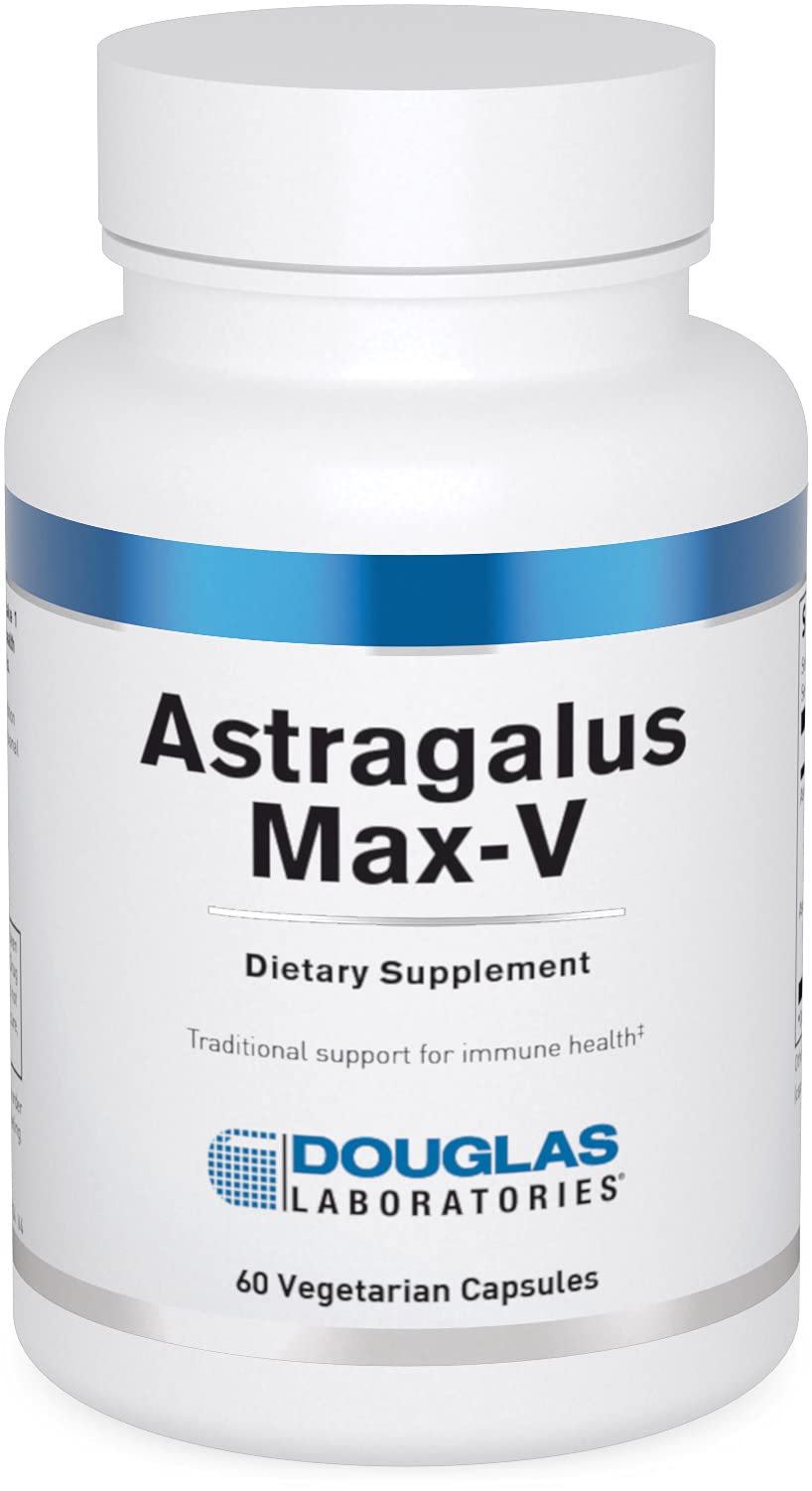 Douglas Laboratories Astragalus Max-V bottle front with immune support potential